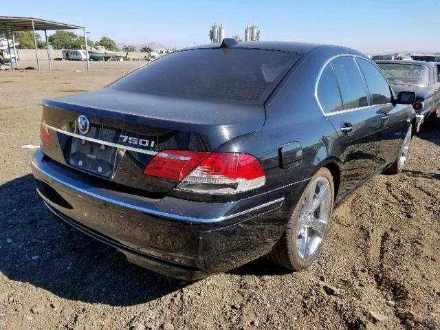 WBAHL83577DT07861 - 2007 BMW 750 BLACK photo 4