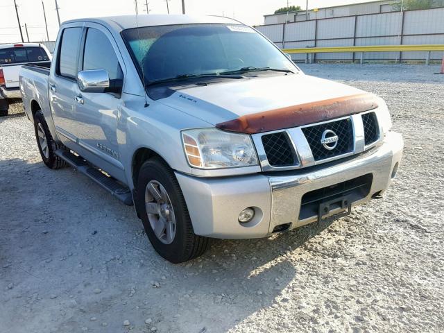 1N6BA07A36N541847 - 2006 NISSAN TITAN XE SILVER photo 1