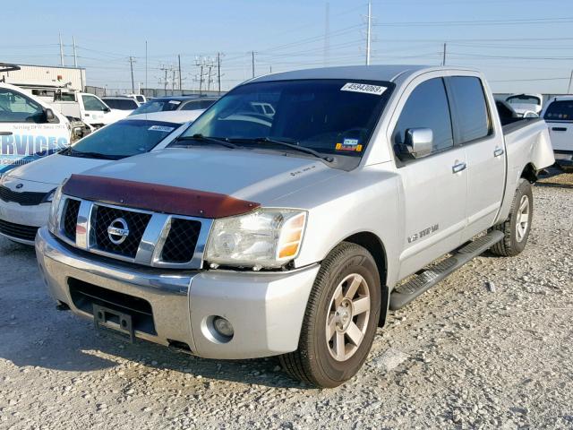 1N6BA07A36N541847 - 2006 NISSAN TITAN XE SILVER photo 2