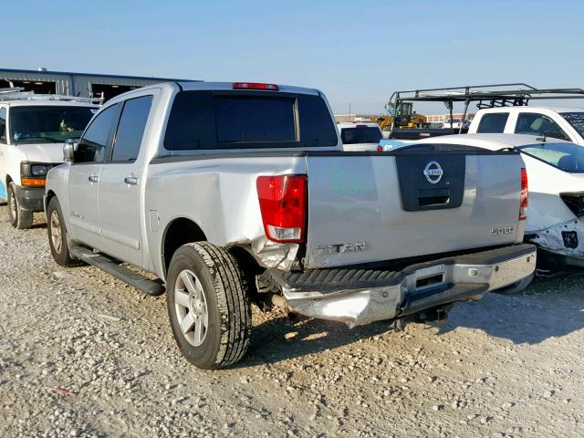 1N6BA07A36N541847 - 2006 NISSAN TITAN XE SILVER photo 3