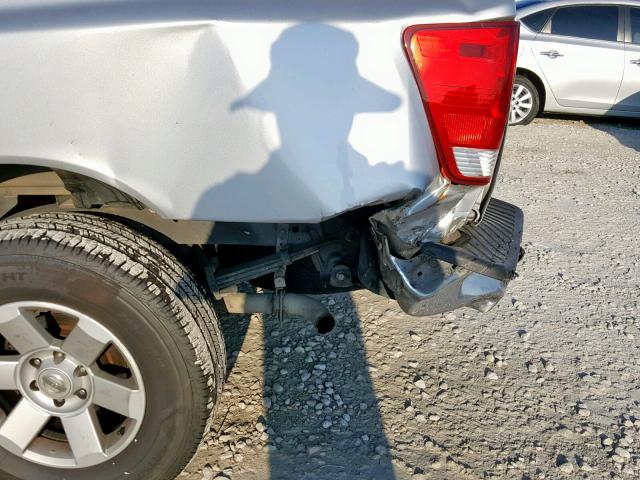 1N6BA07A36N541847 - 2006 NISSAN TITAN XE SILVER photo 9