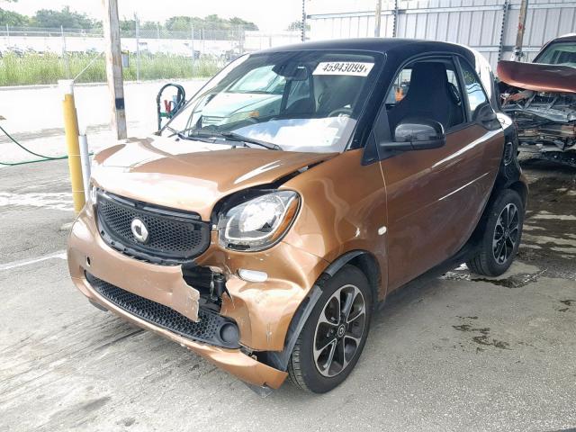 WMEFJ5DA8GK051320 - 2016 SMART FORTWO BROWN photo 2