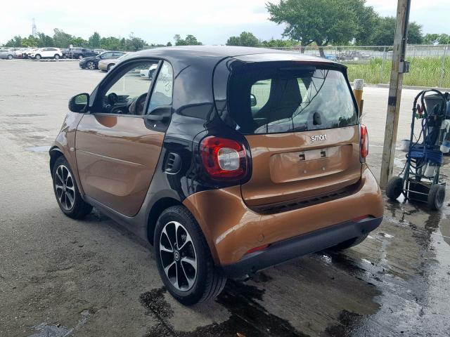 WMEFJ5DA8GK051320 - 2016 SMART FORTWO BROWN photo 3