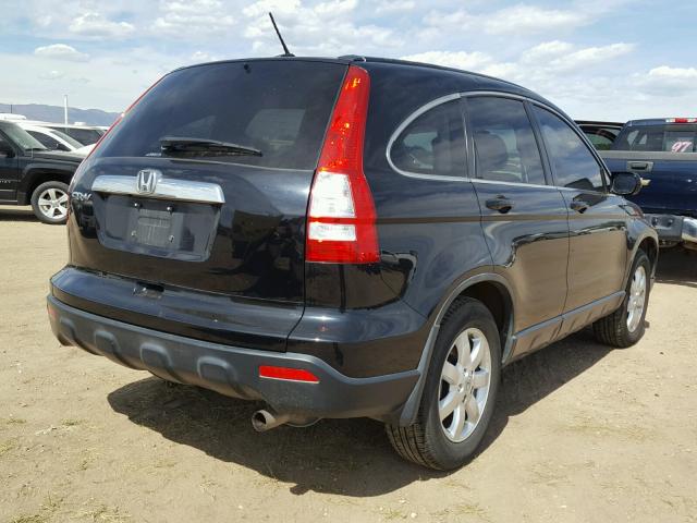 JHLRE48797C056497 - 2007 HONDA CR-V EXL BLACK photo 4