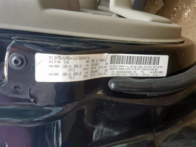 1J8HG48K06C338302 - 2006 JEEP COMMANDER 黑色 照片 10