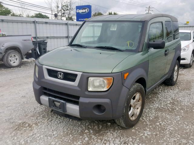 5J6YH28523L041833 - 2003 HONDA ELEMENT EX GREEN photo 2