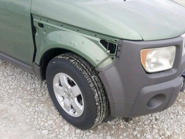 5J6YH28523L041833 - 2003 HONDA ELEMENT EX GREEN photo 9