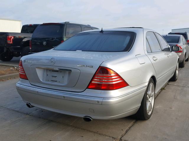 WDBNG70J92A238816 - 2002 MERCEDES-BENZ S 430 SILVER photo 4