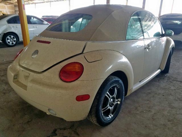 3VWBM31Y35M368046 - 2005 VOLKSWAGEN NEW BEETLE BEIGE photo 4