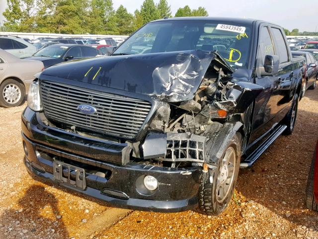 1FTPW12568KC03289 - 2008 FORD F150 SUPER BLACK photo 2