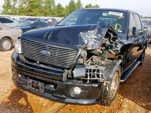 1FTPW12568KC03289 - 2008 FORD F150 SUPER BLACK photo 9