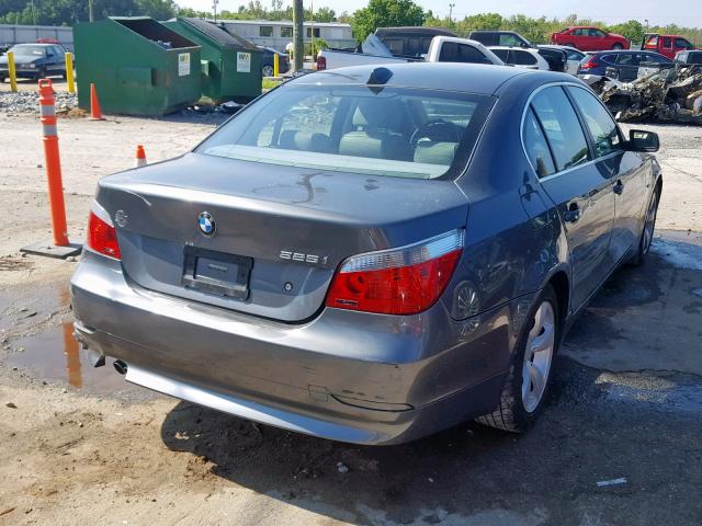 WBANE53527CK92445 - 2007 BMW 525 I SILVER photo 4