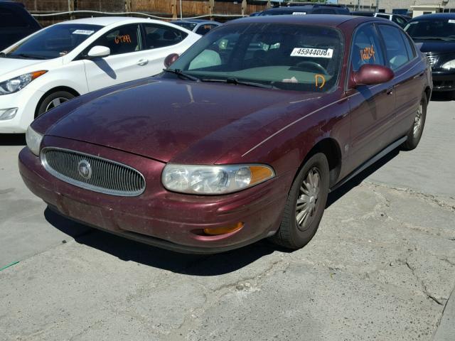 1G4HR54K22U189520 - 2002 BUICK LESABRE LI BURGUNDY photo 2