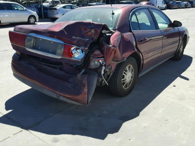 1G4HR54K22U189520 - 2002 BUICK LESABRE LI BURGUNDY photo 4