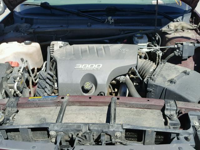 1G4HR54K22U189520 - 2002 BUICK LESABRE LI BURGUNDY photo 7