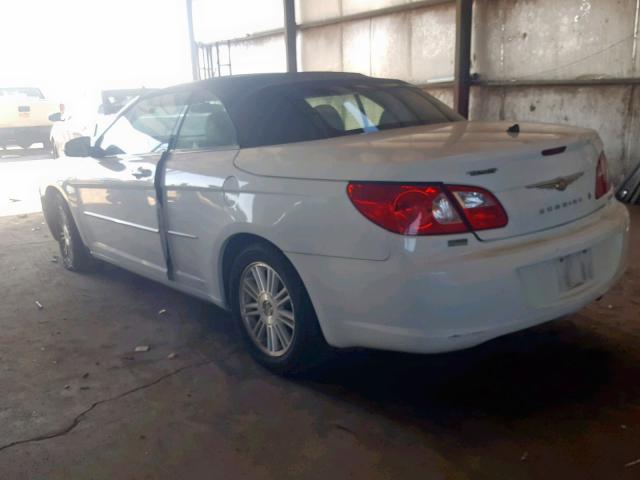 1C3LC55R28N171330 - 2008 CHRYSLER SEBRING TO WHITE photo 3