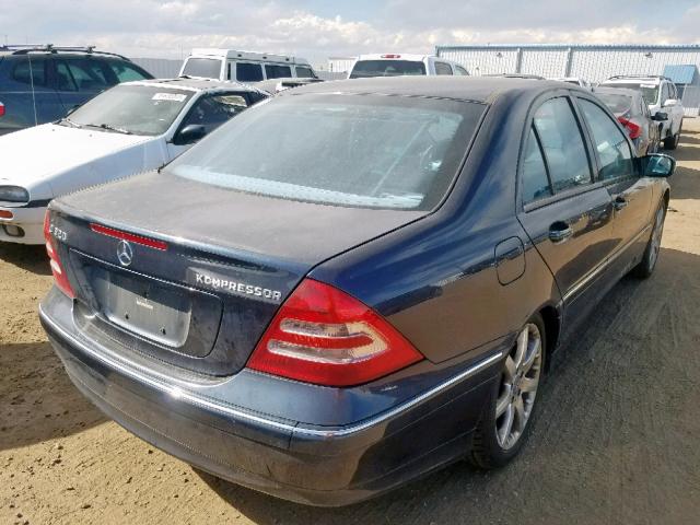 WDBRF40J93A519387 - 2003 MERCEDES-BENZ C 230K SPO BLUE photo 4