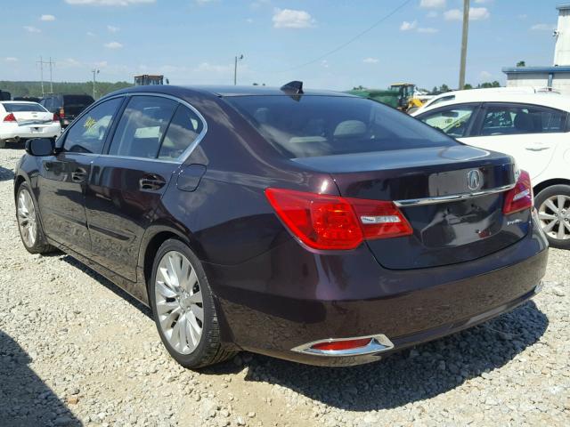 JH4KC1F52EC001857 - 2014 ACURA RLX TECH RED photo 3