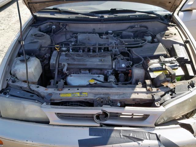 1NXBB02E6VZ653875 - 1997 TOYOTA COROLLA DX GOLD photo 7