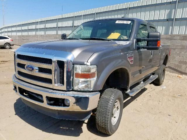 1FTWW31R38EC41699 - 2008 FORD F350 SRW S GRAY photo 2