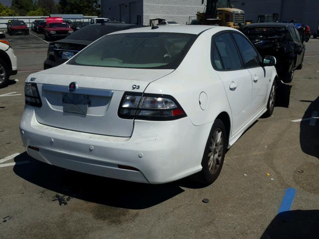 YS3FA4CY3A1613475 - 2010 SAAB 9-3 2.0T WHITE photo 4