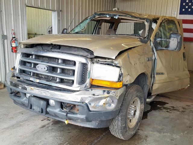 1FTSW31F51EB98381 - 2001 FORD F350 SRW S GOLD photo 2