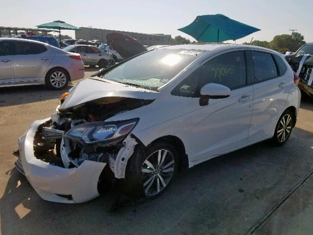 3HGGK5H81FM758775 - 2015 HONDA FIT EX WHITE photo 2