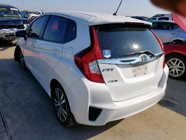 3HGGK5H81FM758775 - 2015 HONDA FIT EX WHITE photo 3