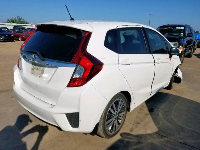 3HGGK5H81FM758775 - 2015 HONDA FIT EX WHITE photo 4