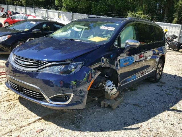 2C4RC1N73HR706214 - 2017 CHRYSLER PACIFICA E BLUE photo 2