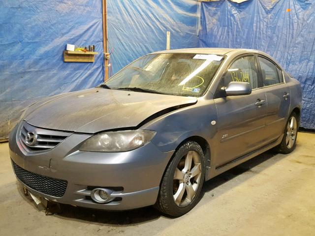 JM1BK323861434603 - 2006 MAZDA 3 S GRAY photo 2