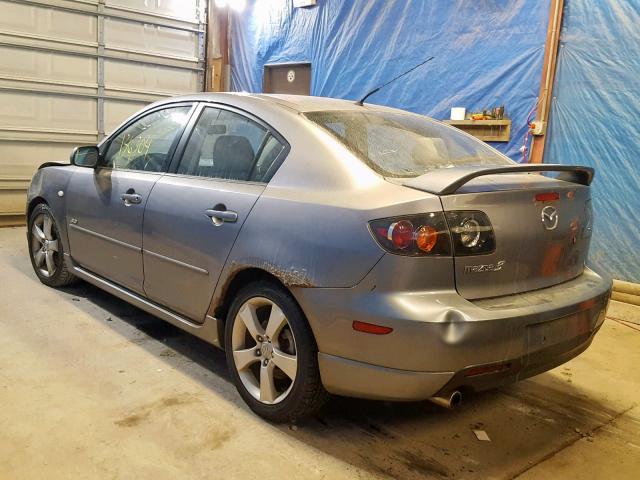 JM1BK323861434603 - 2006 MAZDA 3 S GRAY photo 3