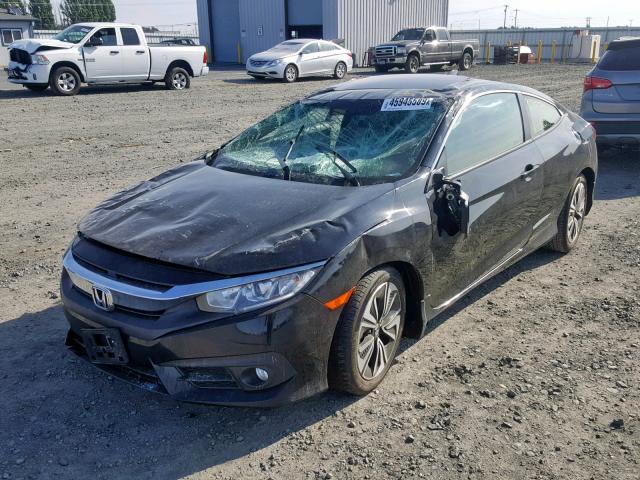 2HGFC3B36GH361850 - 2016 HONDA CIVIC EX BLACK photo 2