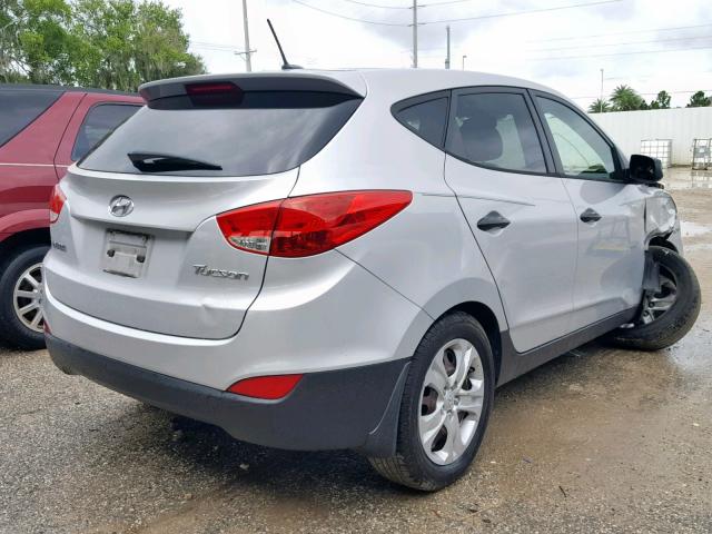 KM8JT3AB5CU403994 - 2012 HYUNDAI TUCSON GL SILVER photo 4