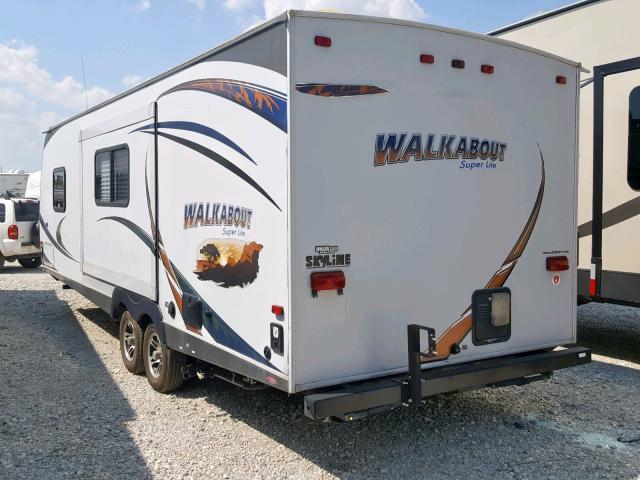 1SE200L20EC000410 - 2014 WALK TRAILER GRAY photo 3