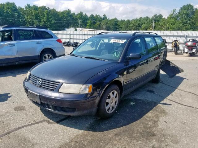 WVWNA63B5XE517701 - 1999 VOLKSWAGEN PASSAT GLS BLACK photo 2