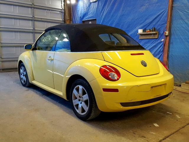 3VWPF31Y97M422842 - 2007 VOLKSWAGEN NEW BEETLE Gelb Foto 3