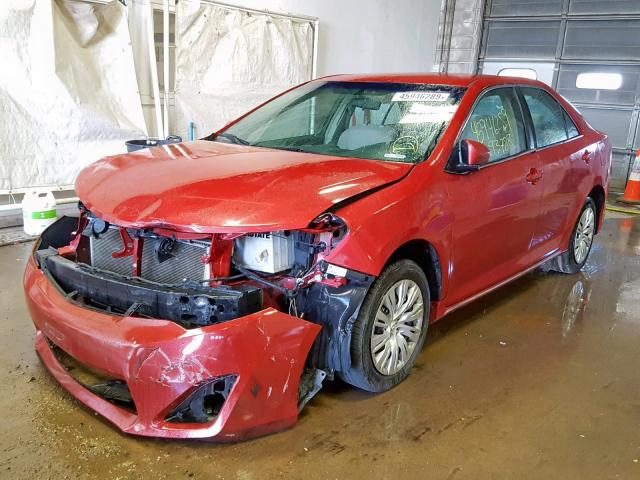 4T4BF1FK4ER439581 - 2014 TOYOTA CAMRY L 红色 照片 2
