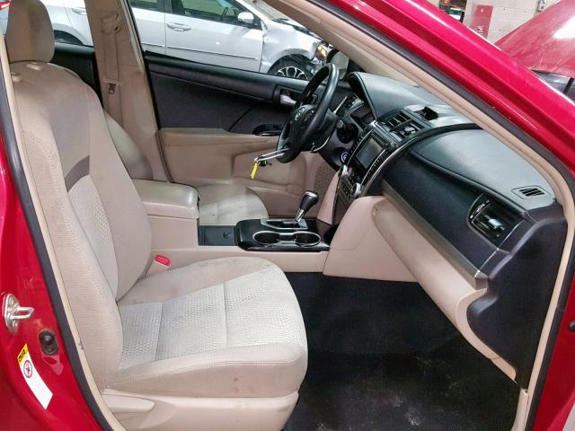 4T4BF1FK4ER439581 - 2014 TOYOTA CAMRY L 红色 照片 5