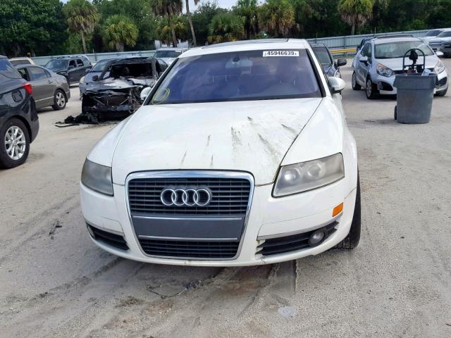 WAUAH74F46N136483 - 2006 AUDI A6 3.2 WHITE photo 9