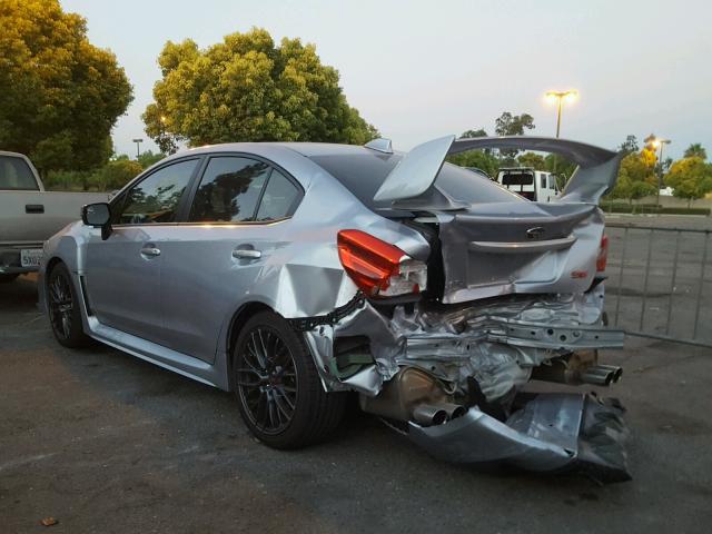 JF1VA2L69F9828587 - 2015 SUBARU WRX STI GRAY photo 3