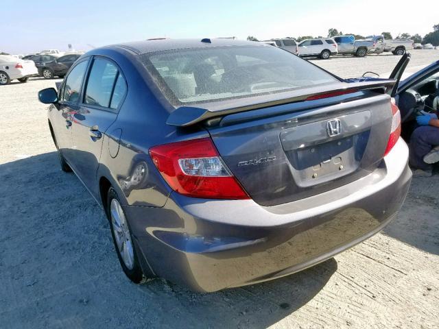 19XFB2F99CE321973 - 2012 HONDA CIVIC EXL 灰色 照片 3