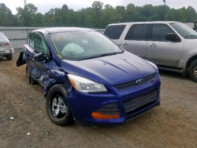 1FMCU0F75EUB54186 - 2014 FORD ESCAPE S BLUE photo 1