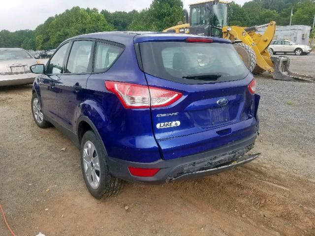 1FMCU0F75EUB54186 - 2014 FORD ESCAPE S BLUE photo 3