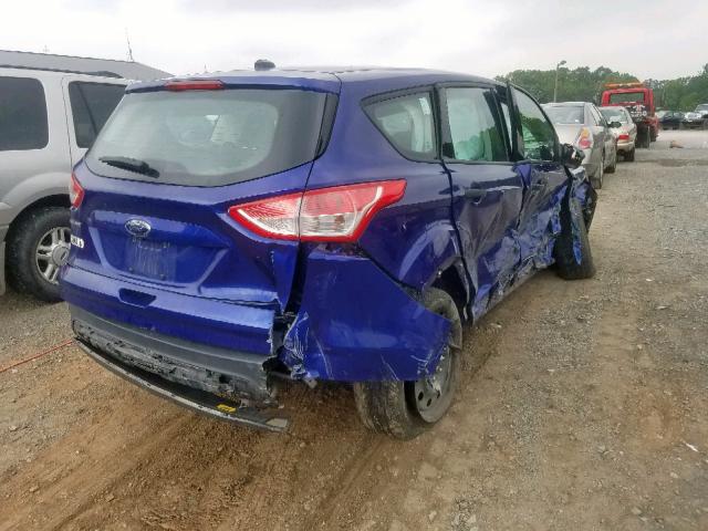 1FMCU0F75EUB54186 - 2014 FORD ESCAPE S BLUE photo 4