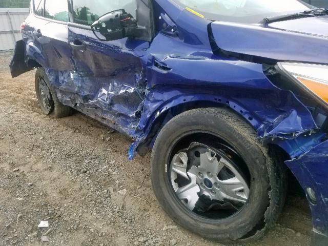 1FMCU0F75EUB54186 - 2014 FORD ESCAPE S BLUE photo 9