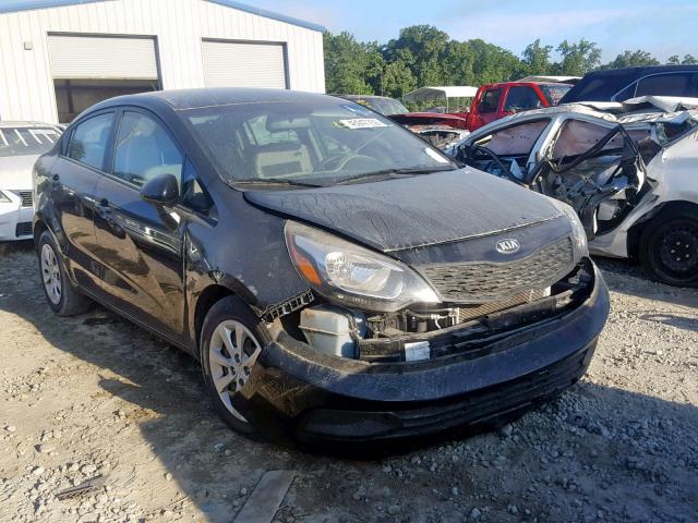 KNADM4A33F6442313 - 2015 KIA RIO LX BLACK photo 1