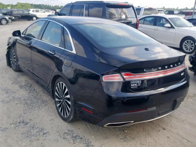 3LN6L5G96HR643639 - 2017 LINCOLN MKZ BLACK BLACK photo 3