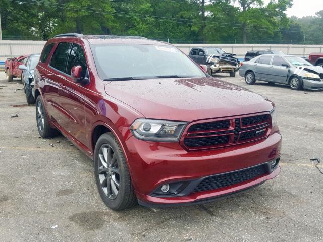 1C4RDHDGXJC100821 - 2018 DODGE DURANGO GT MAROON photo 1