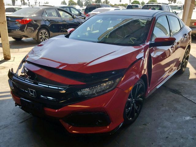 SHHFK7H98JU415035 - 2018 HONDA CIVIC SPOR RED photo 2